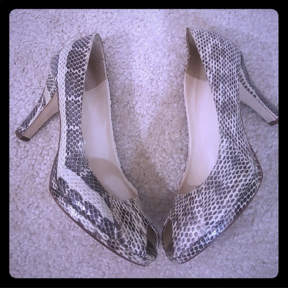 Enzo Angiolini Shoes - Snake Skin High Heel Shoes